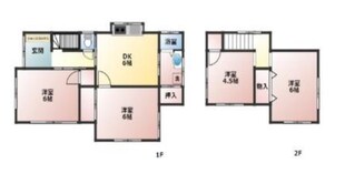 川島町戸守貸家の物件間取画像